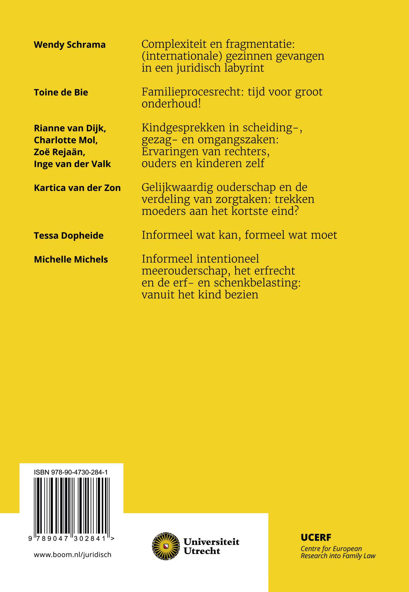 image for Actuele ontwikkelingen in het familierecht: twintigste UCERF symposium