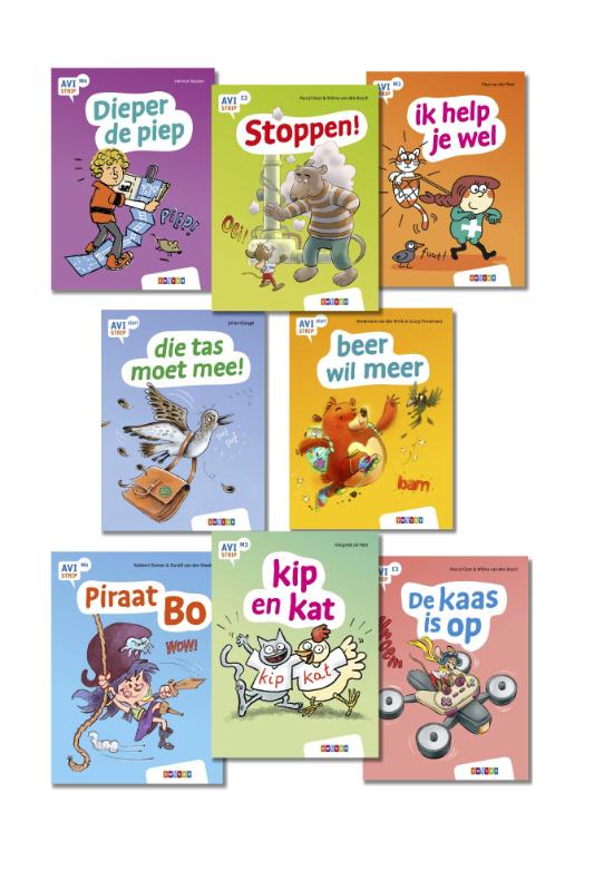 Pakket AVI strips groep 3 en 4 (8 titels)