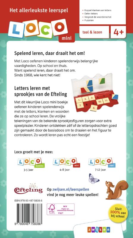 image for Loco mini letters leren met sprookjes van de Efteling