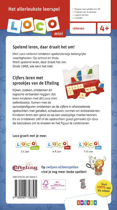 image for Loco mini cijfers leren met sprookjes van de Efteling