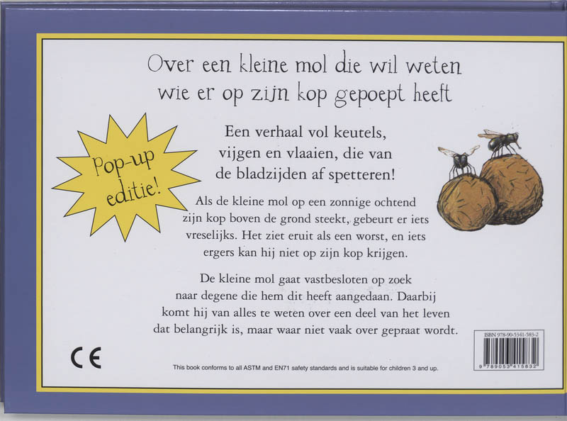 image for Over een kleine mol die wil weten wie er op zijn kop gepoept heeft /pop-up