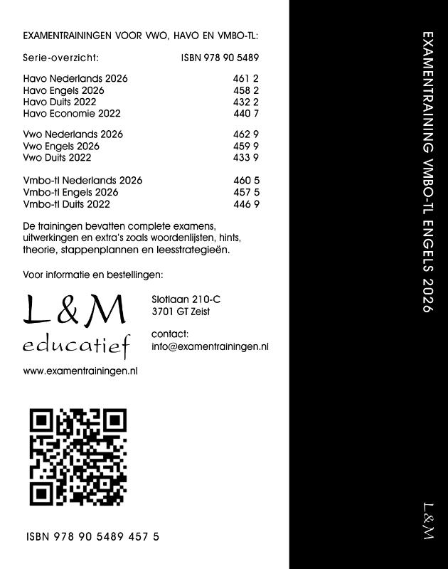 image for Examentraining Vmbo-tl Engels 2026