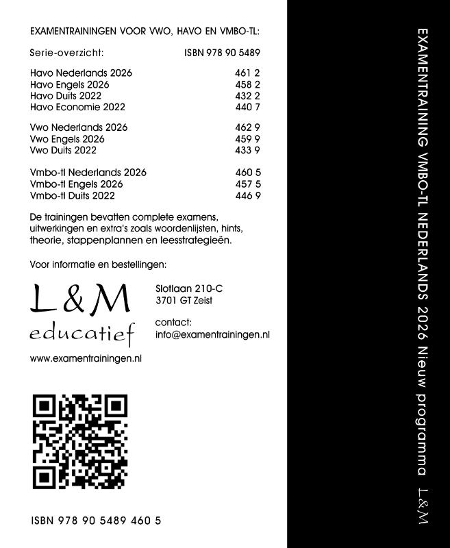 image for Examentraining Vmbo-tl Nederlands 2026