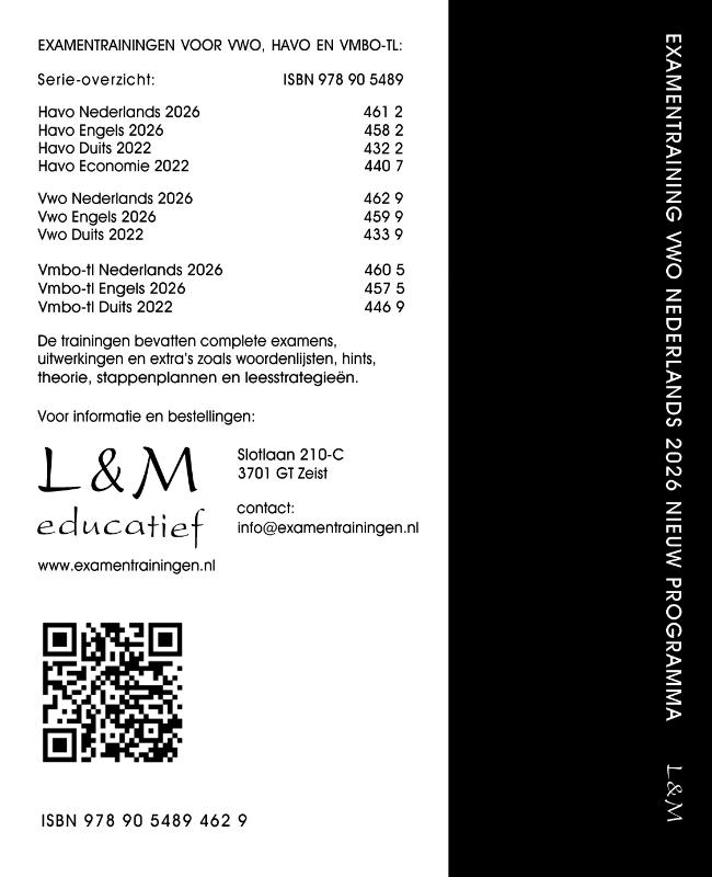 image for Examentraining Vwo Nederlands 2026