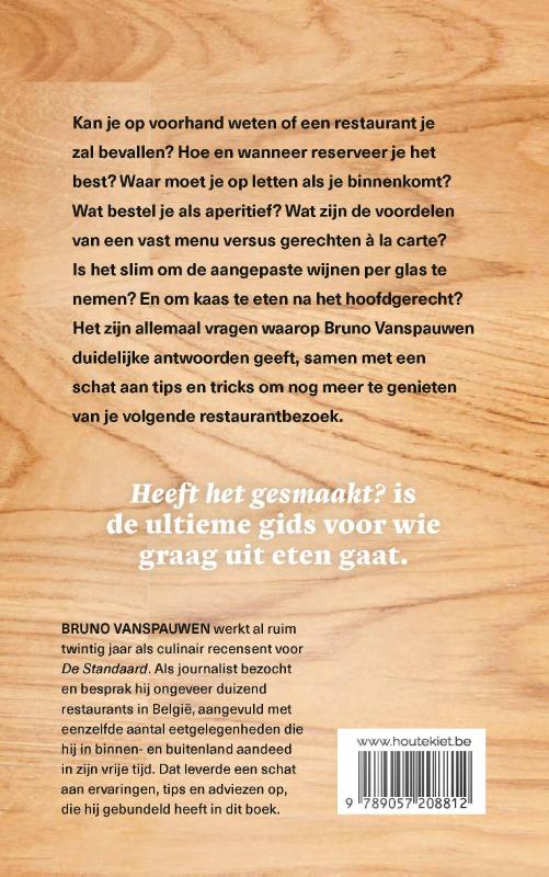image for Heeft het gesmaakt?
