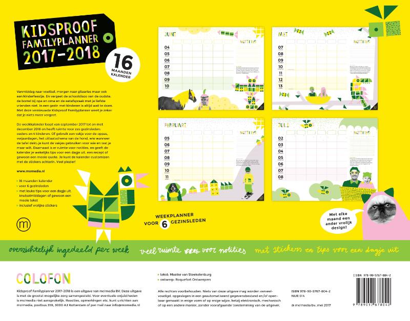 image for Kidsproof Familyplanner 2017-2018