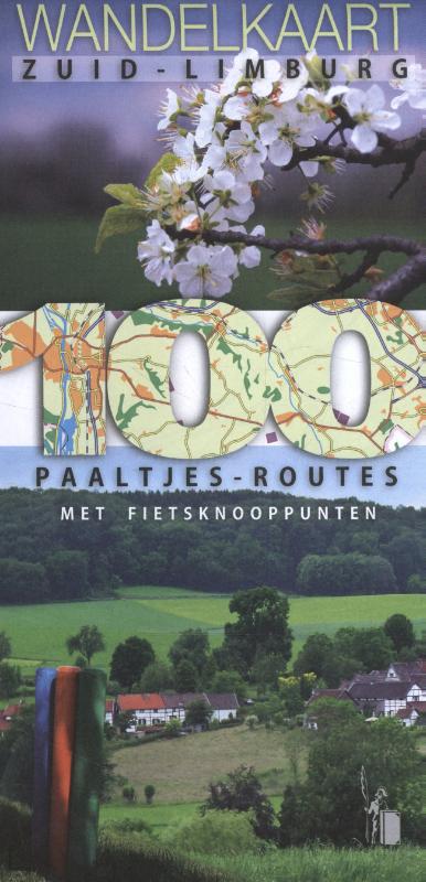 Zuid-Limburg wandelkaart - paaltjes-routes met fietsknooppunten