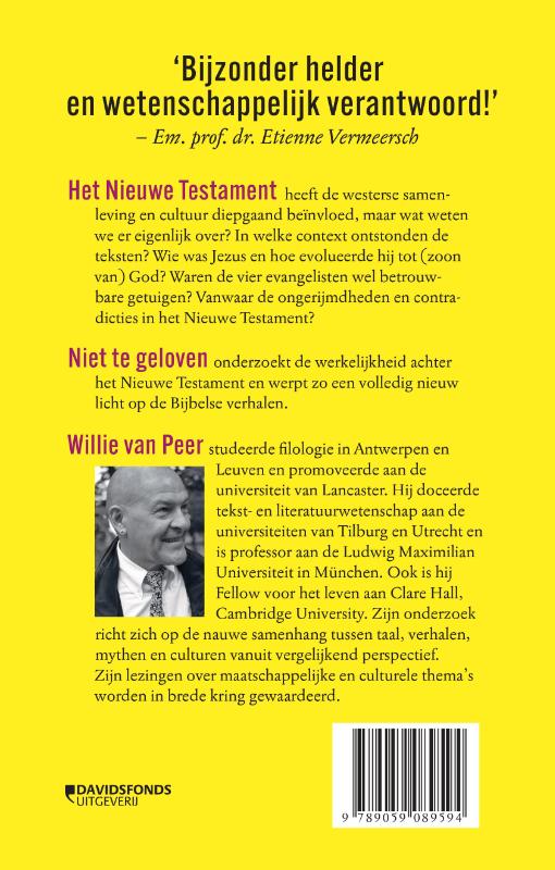 image for Niet te geloven