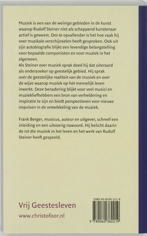 image for Rudolf Steiner over muziek