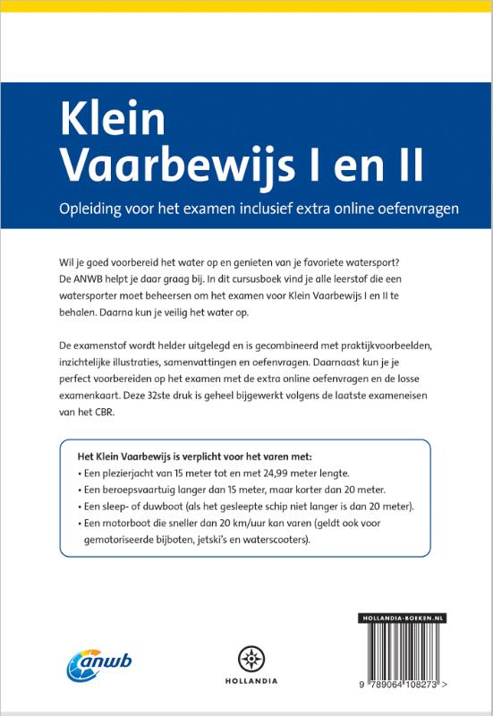 image for ANWB Cursusboek Klein Vaarbewijs I en II