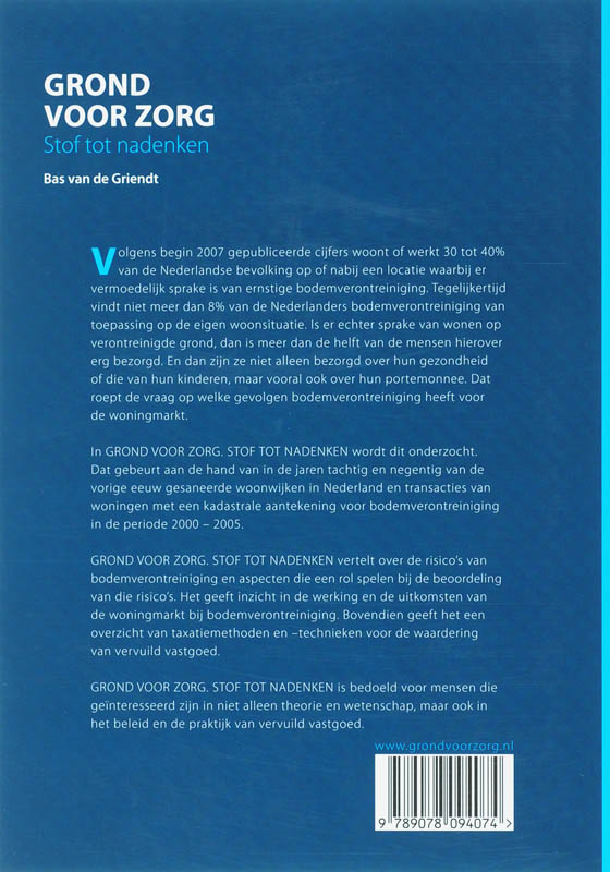 image for Grond voor zorg