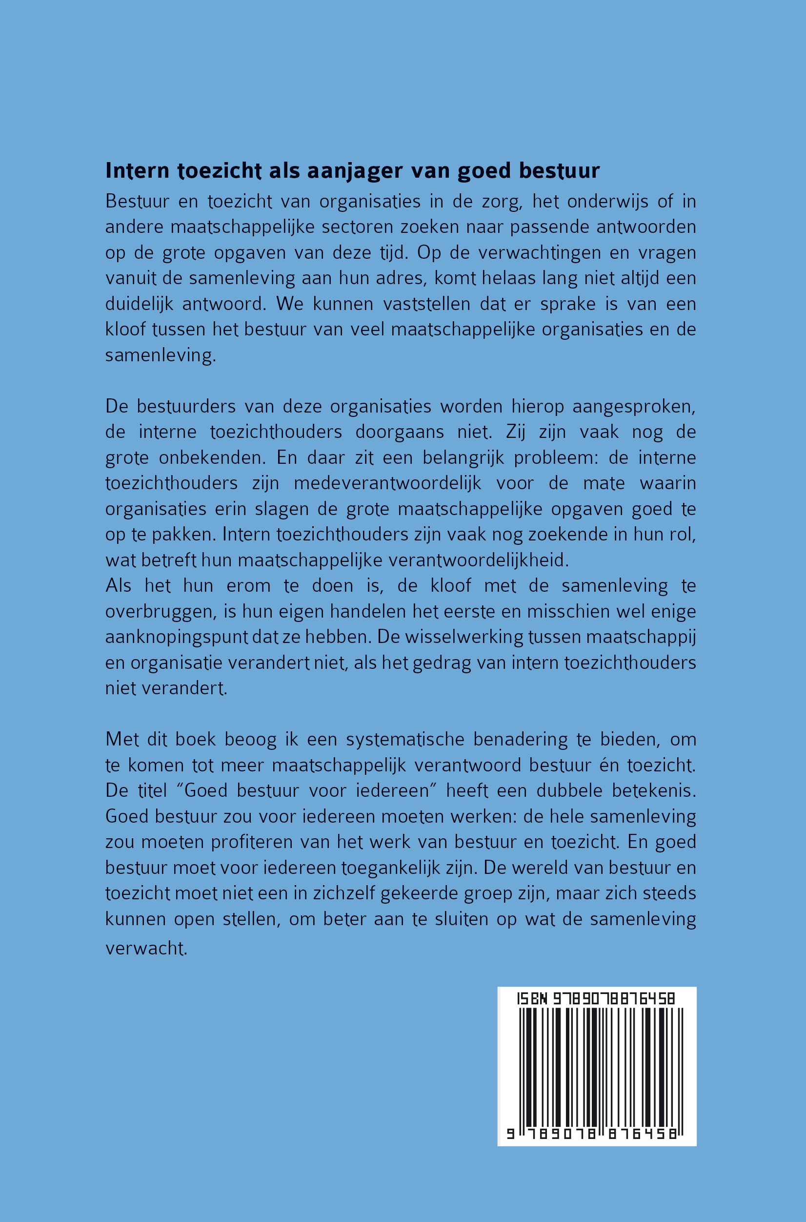 Goed bestuur voor iedereen Naar maatschappelijk verantwoord bestuur en toezicht