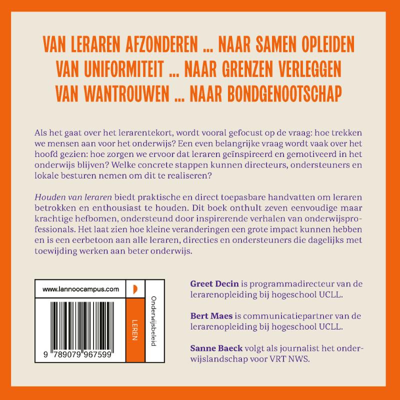 image for Houden van leraren
