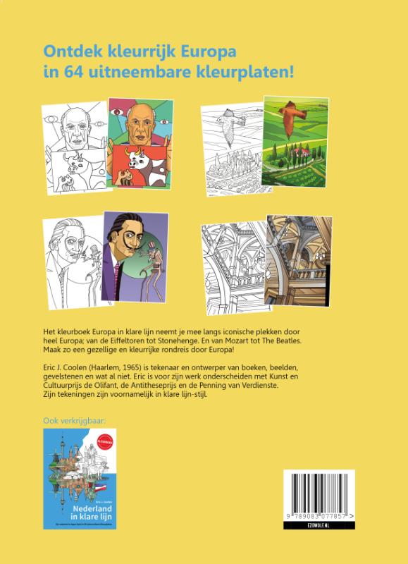image for Europa in klare lijn kleurboek