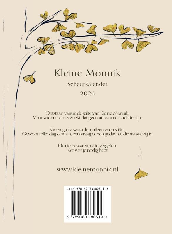 image for Kleine Monnik Scheurkalender 2026