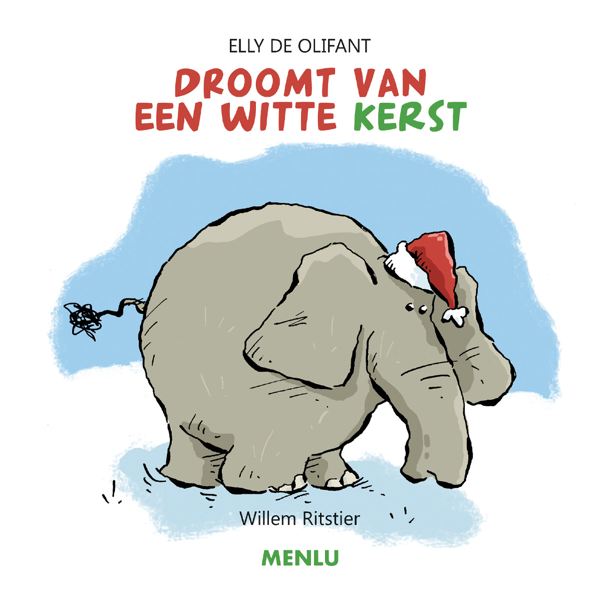 Elly de Olifant droomt van een witte kerst 