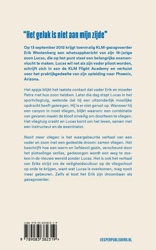 image for Nooit meer vliegen