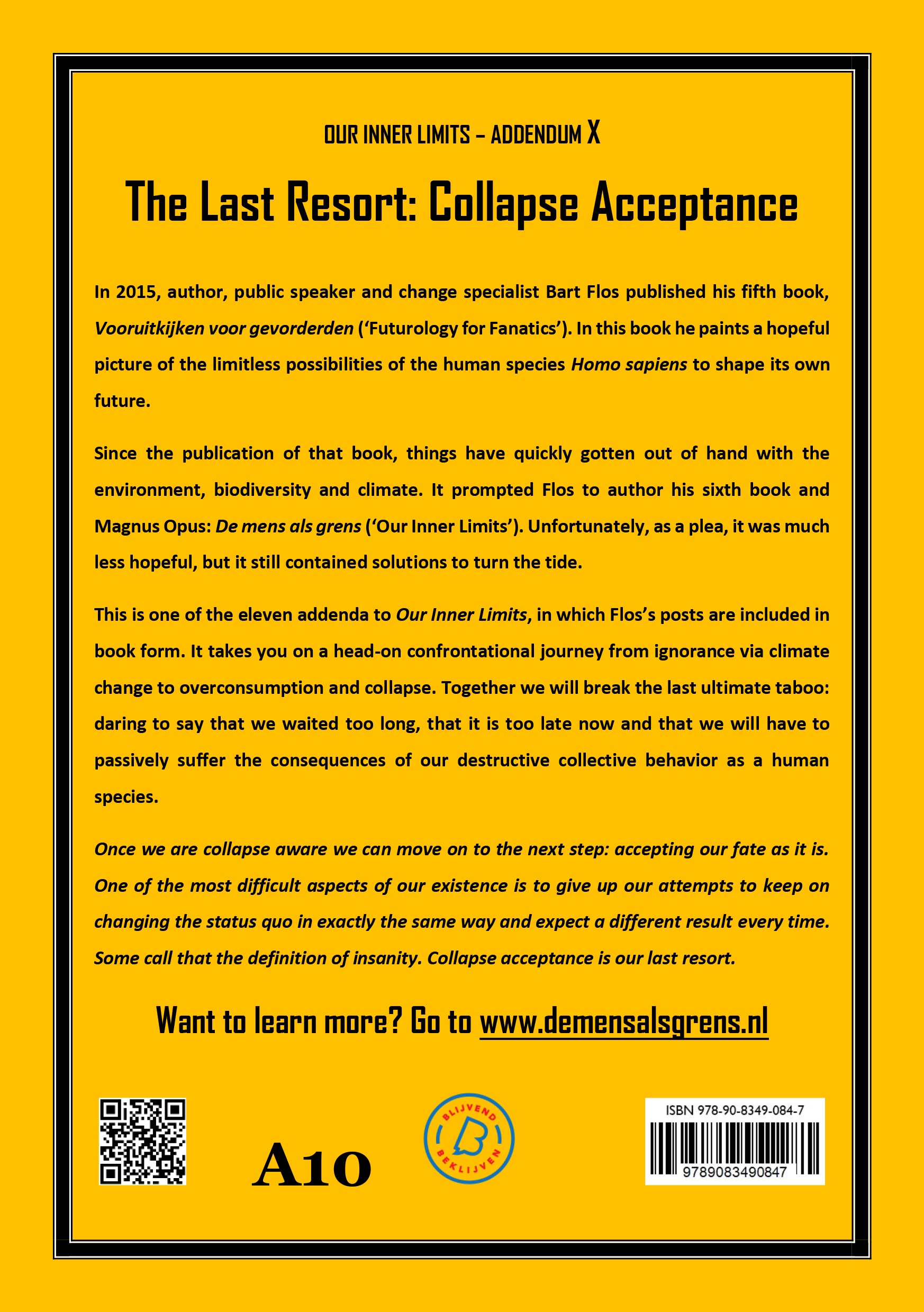 The Last Resort: Collapse Acceptance Addendum X