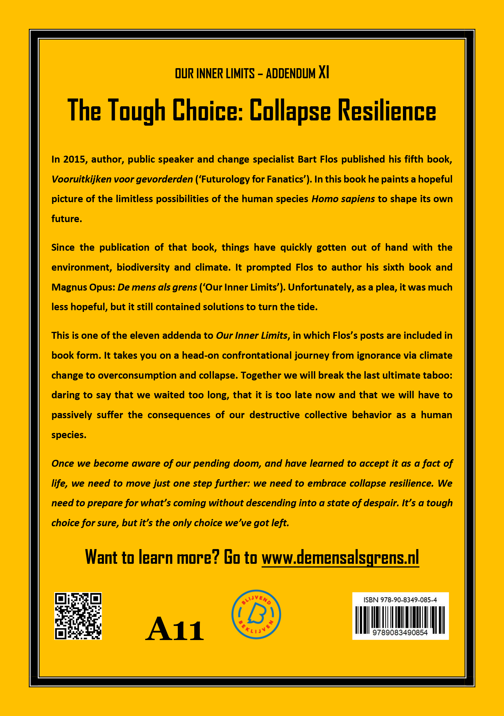 The Tough Choice: Collapse Resilience Addendum XI