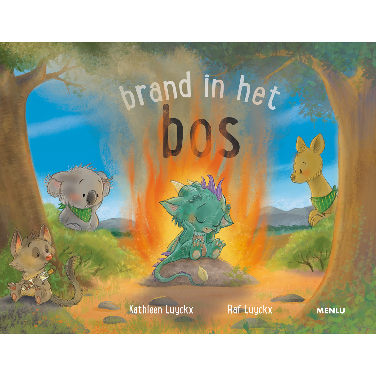 Brand in het bos 