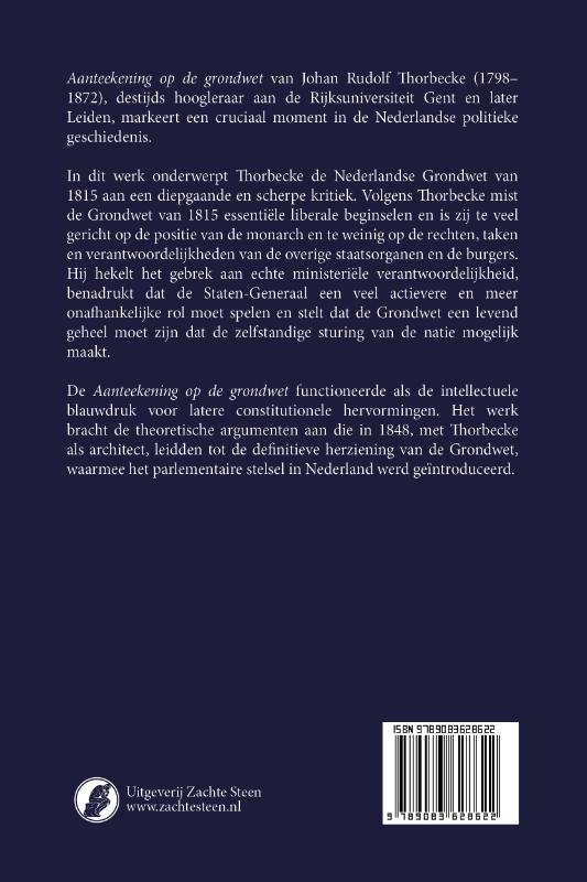 image for Aanteekening op de Grondwet