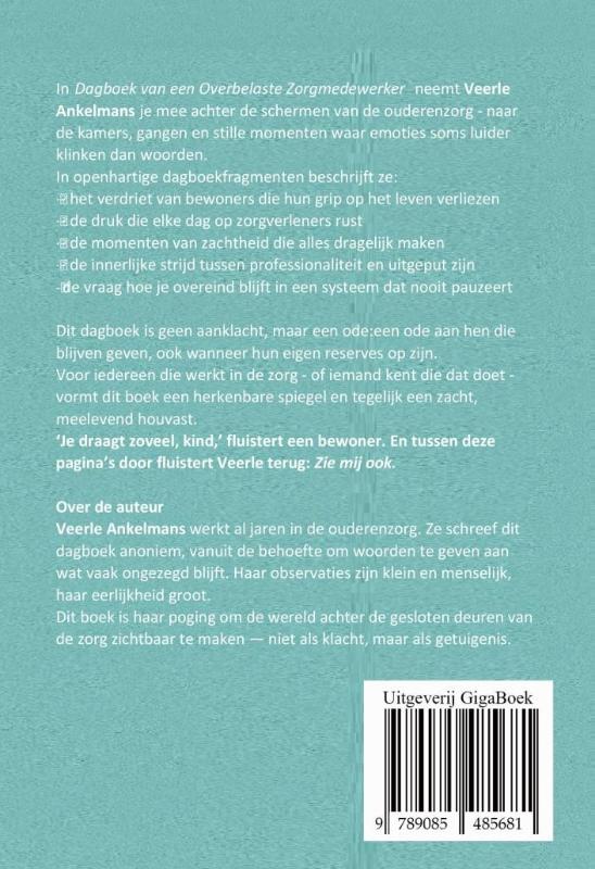 image for Dagboek van een overbelaste zorgmedewerker