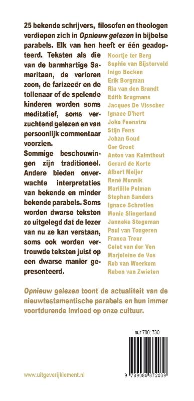 image for Opnieuw gelezen
