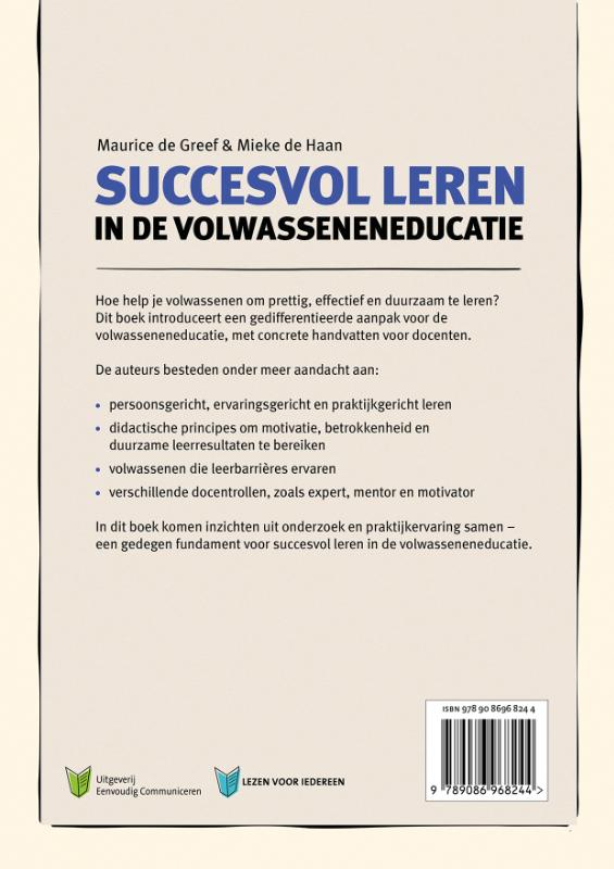 image for Succesvol leren in de volwasseneneducatie