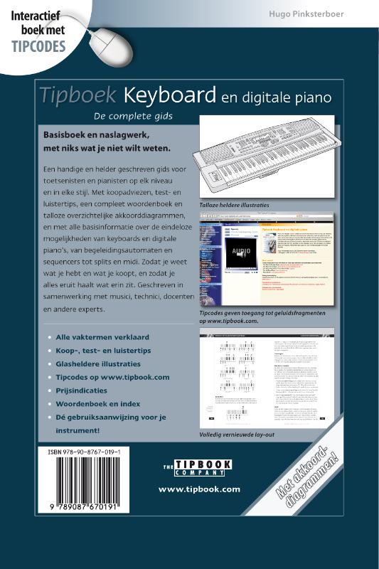 image for Tipboek Keyboard en digitale piano
