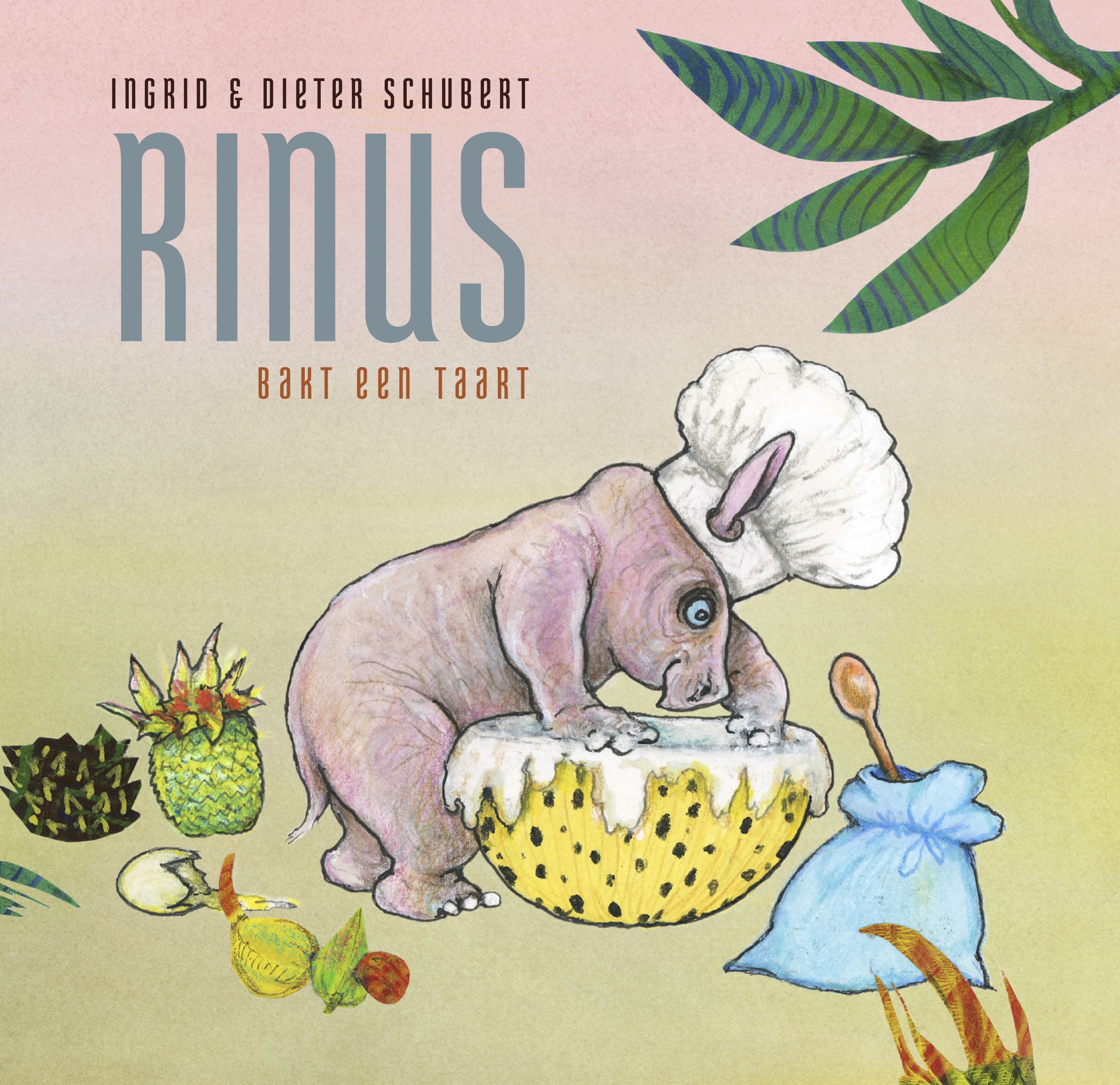 Rinus bakt een taart 
