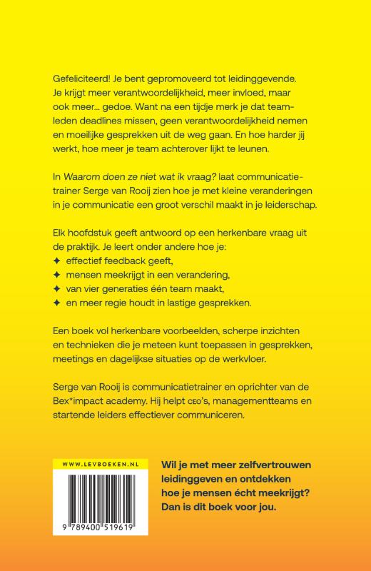 image for Waarom doen ze niet wat ik vraag