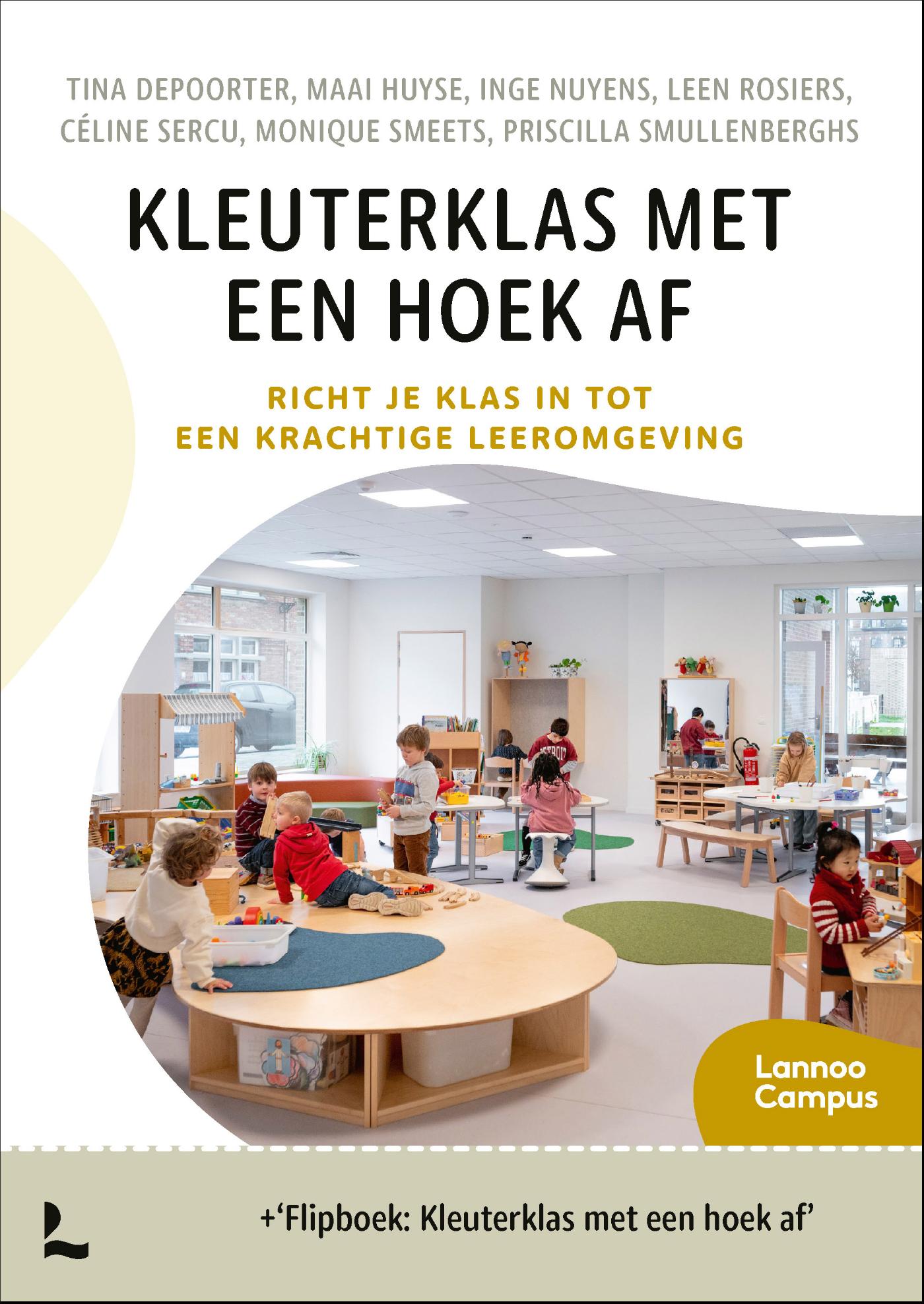 Kleuterklas met een hoek af