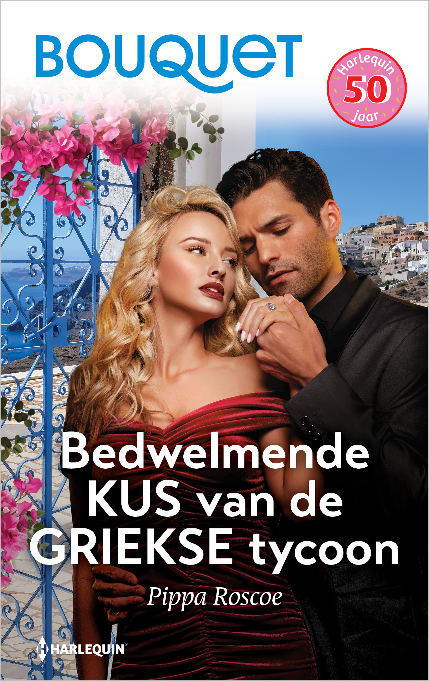 Bedwelmende kus van de Griekse tycoon 