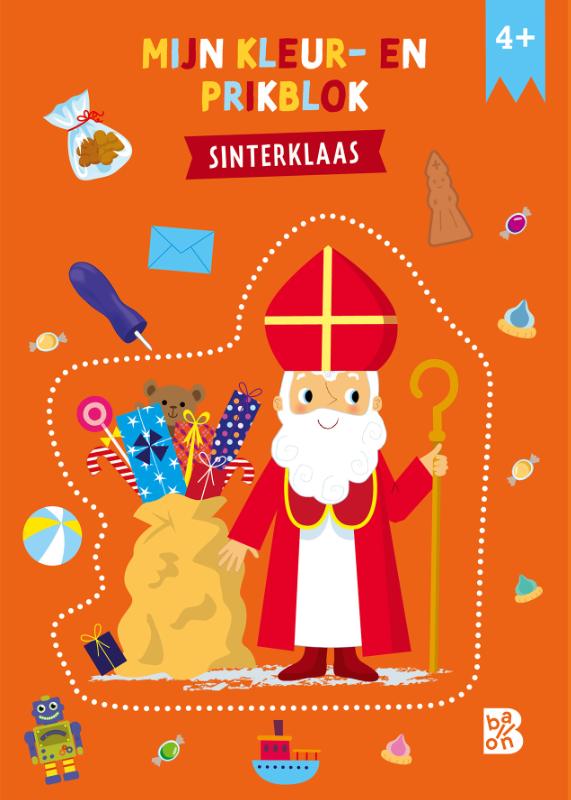 Kleur- en prikblok Sinterklaas