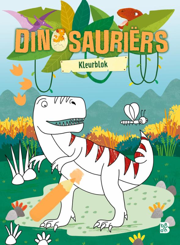 Dinosauriërs kleurblok