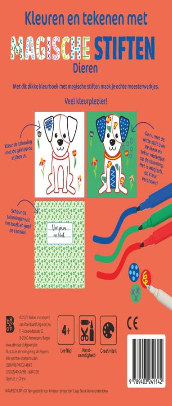 image for Kleuren en tekenen met magische stiften: Dieren