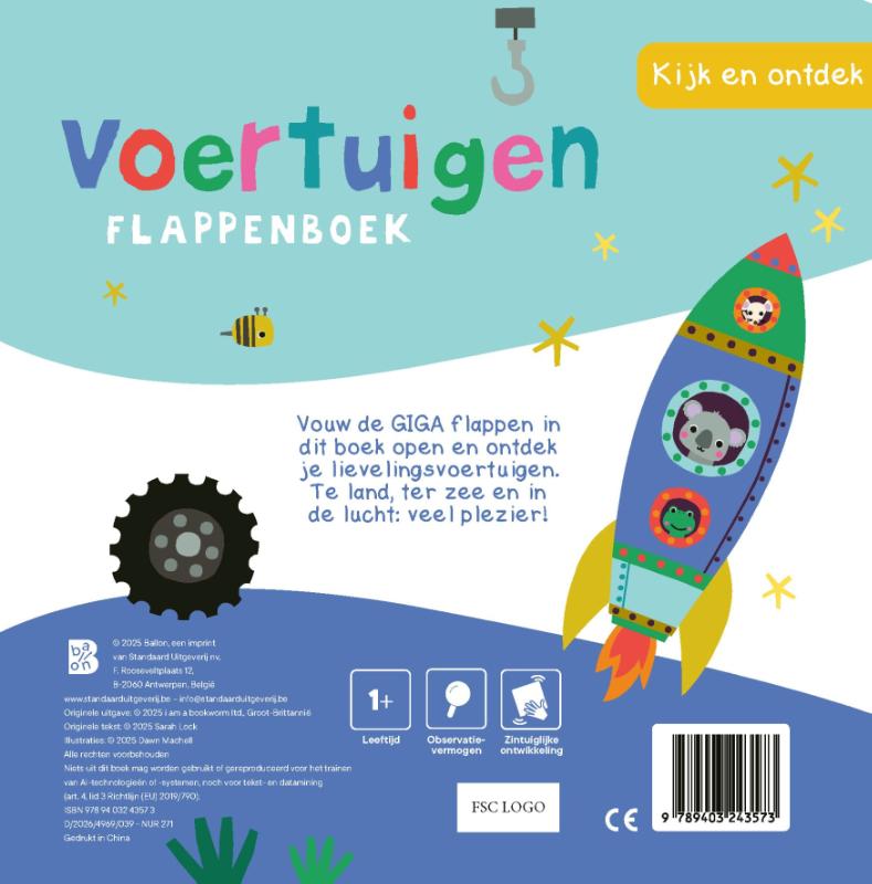 image for Kijk en ontdek: Voertuigen flappenboek