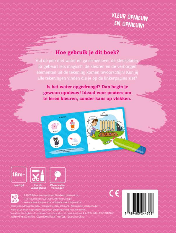 image for Kleuren met water voor de kleintjes: Lente