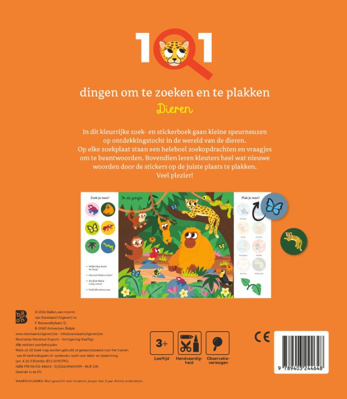 image for 101 dingen om te zoeken en te plakken: Dieren