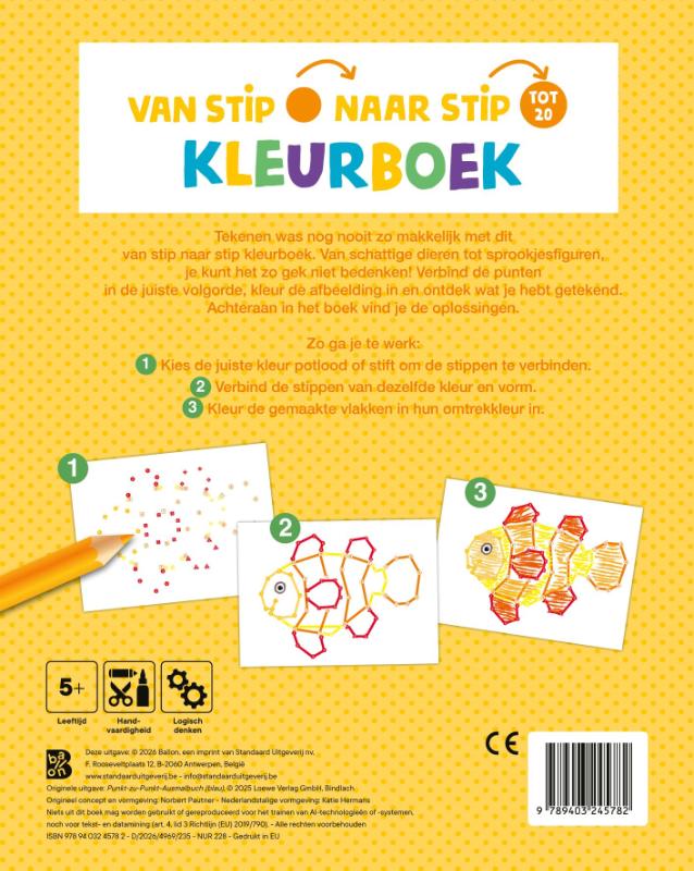 image for Van stip naar stip kleurboek
