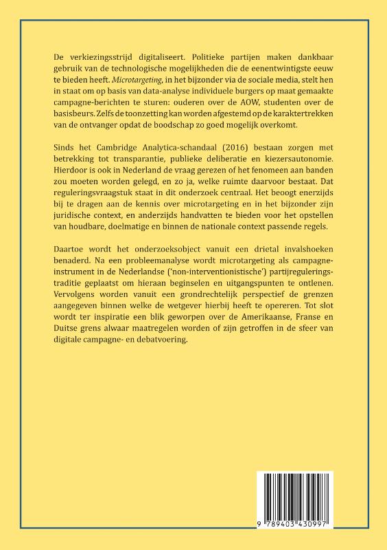 image for Ruimte voor regulering van politieke microtargeting
