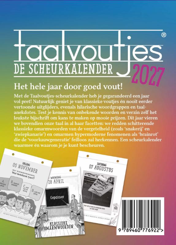 image for Taalvoutjes - de scheurkalender 2027