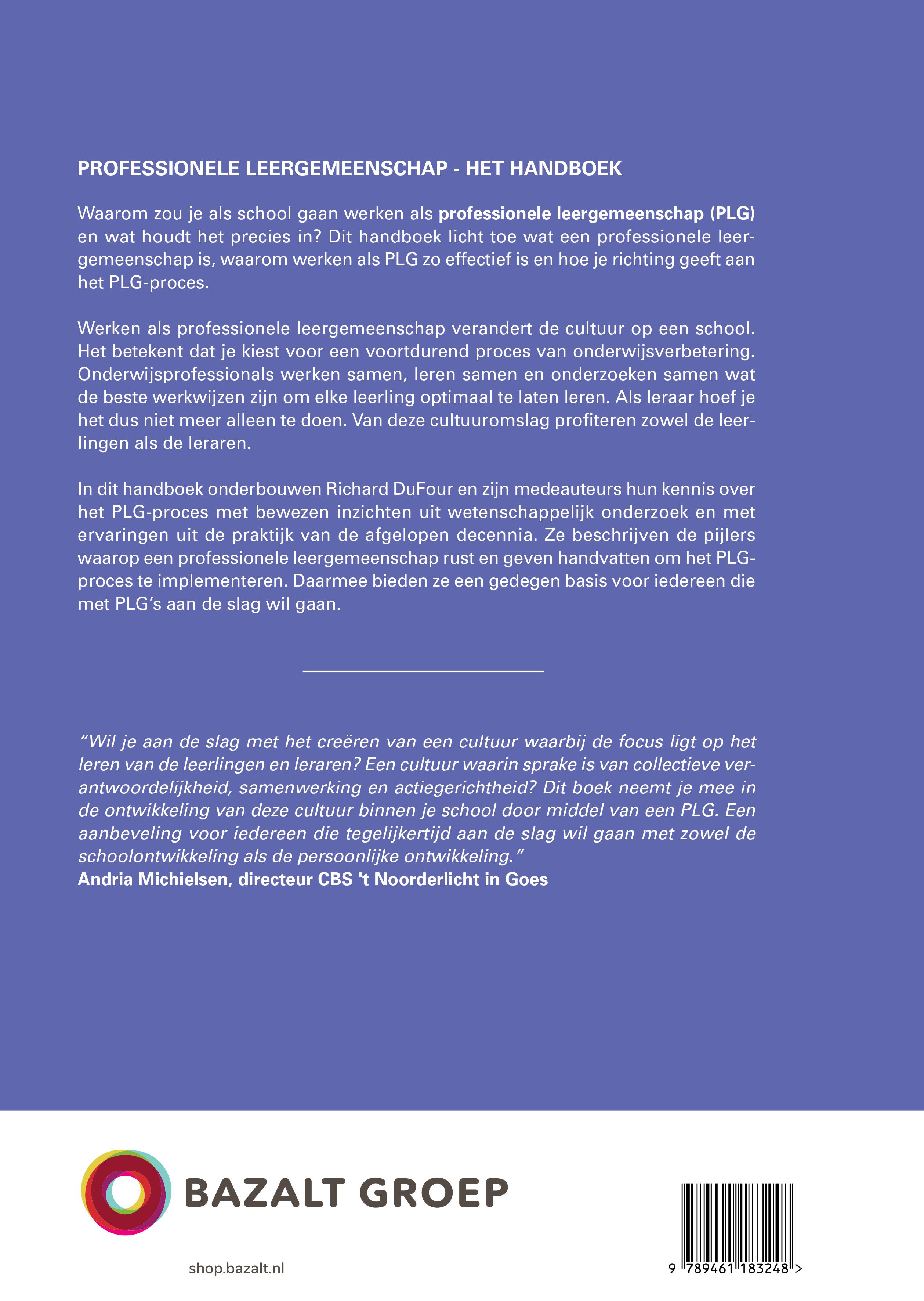 Professionele leergemeenschap: het Handboek Bewezen inzichten om samen het leren te verbeteren