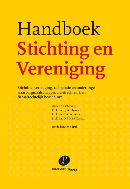 Handboek stichting en vereniging (Hamers)