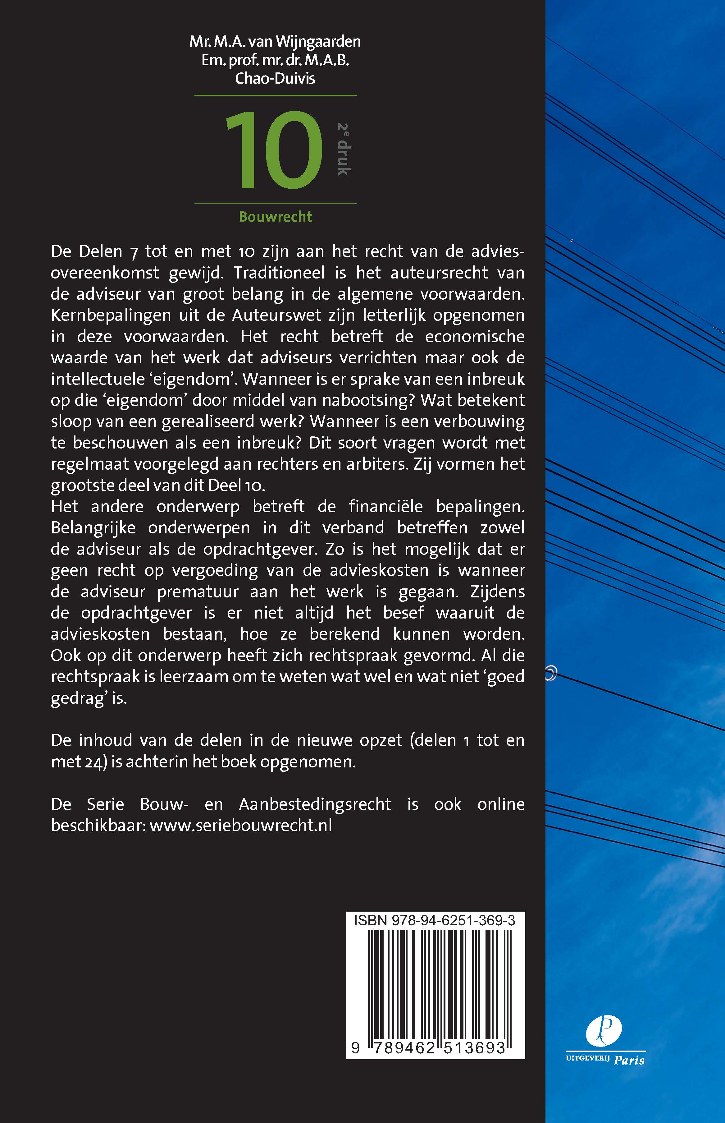 Jurisprudentie en regelgeving Auteursrecht van de adviseur/financiële bepalingen