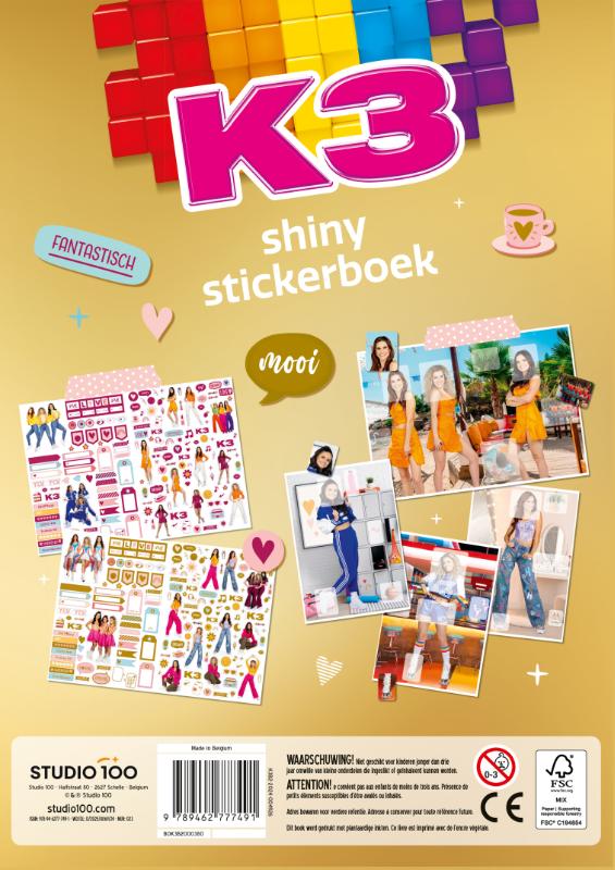 image for K3 : stickerboek - Shiny stickers