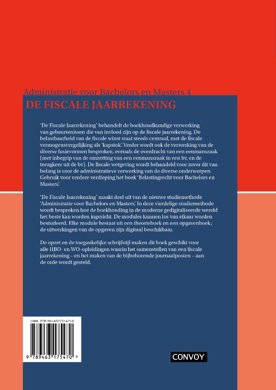 image for ABM 4 De Fiscale Jaarrekening Theorieboek 4e druk