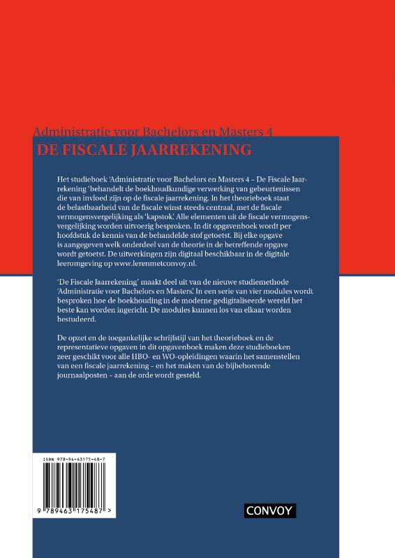 image for ABM 4 De Fiscale Jaarrekening Opgavenboek 4e druk