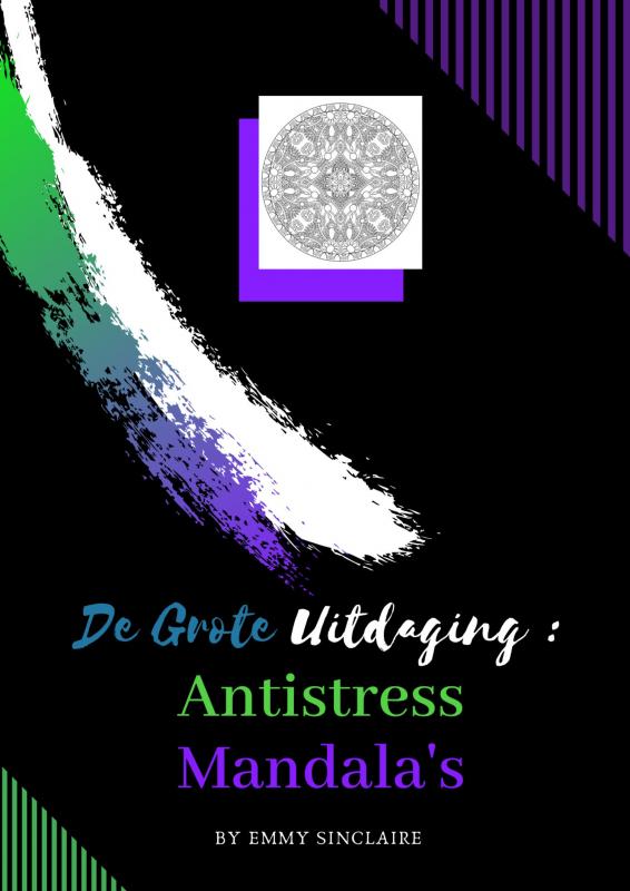 Volwassenen kleurboek De Grote Uitdaging : Antistress Mandala's