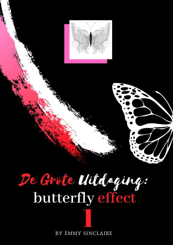 Volwassenen kleurboek De Grote Uitdaging : Butterfly Effect